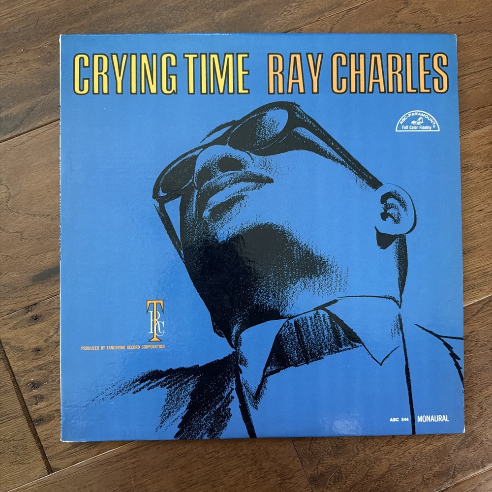 1966 Ray Charles Crying Time Vinyl Record ABC Paramount Monaural ABC544