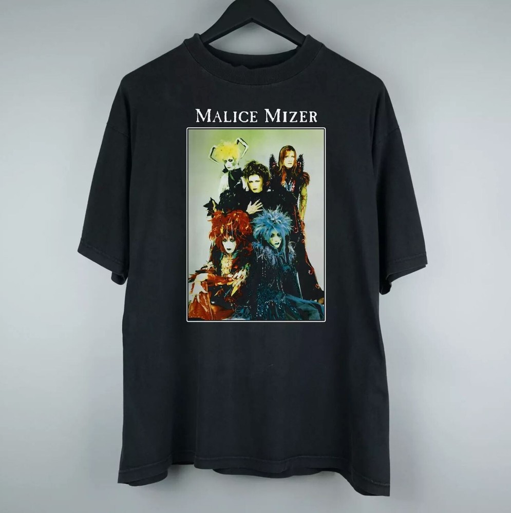 Vintage Malice Mizer Band Tour Black Unisex Cotton Shirt All Sizes
