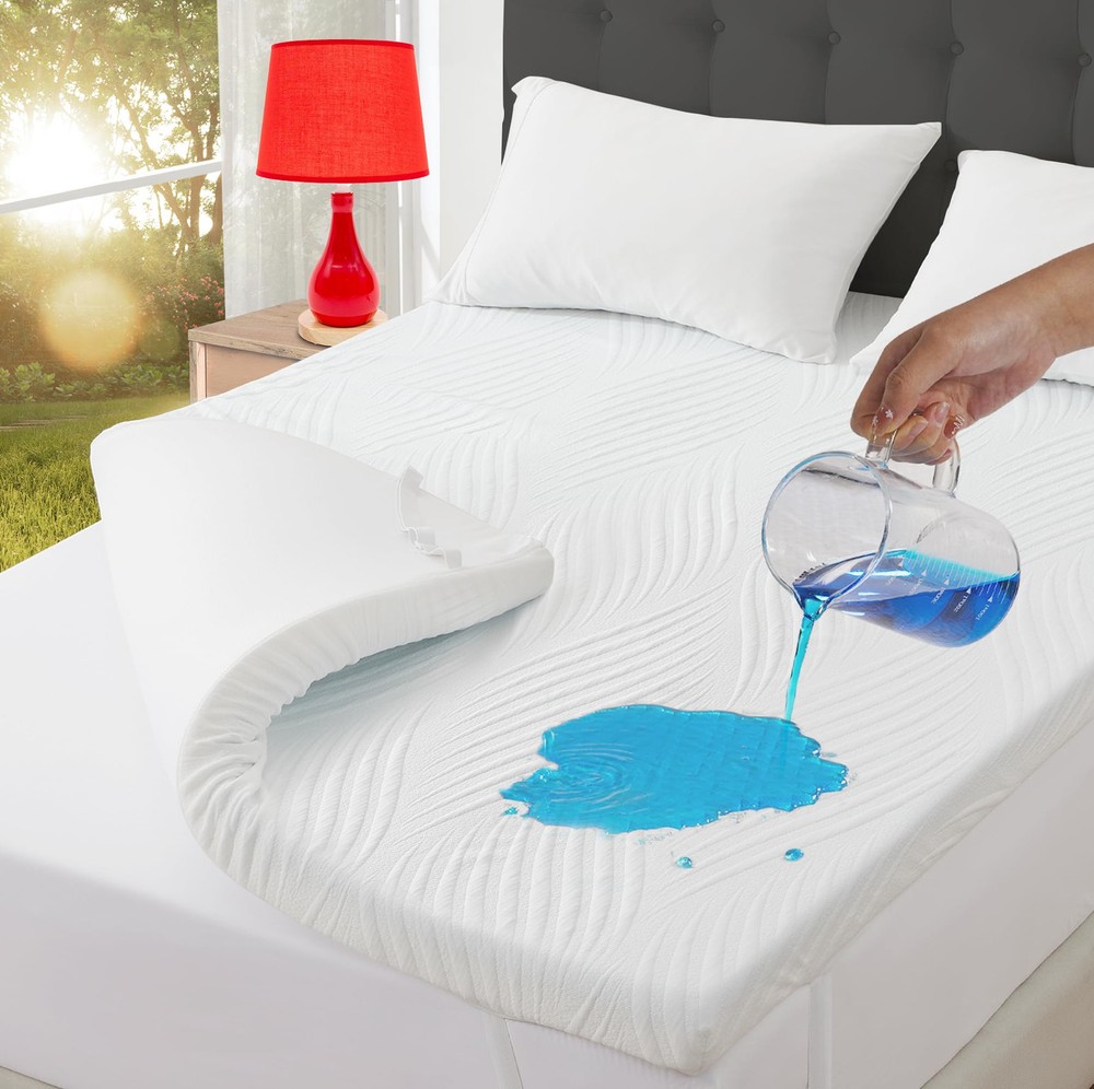 3 Inch Queen Gel Memory Foam Mattress Topper with Waterproof Cover