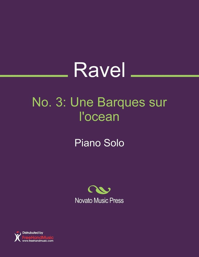 No. 3: Une Barques sur l'ocean Sheet Music (Piano Solo)