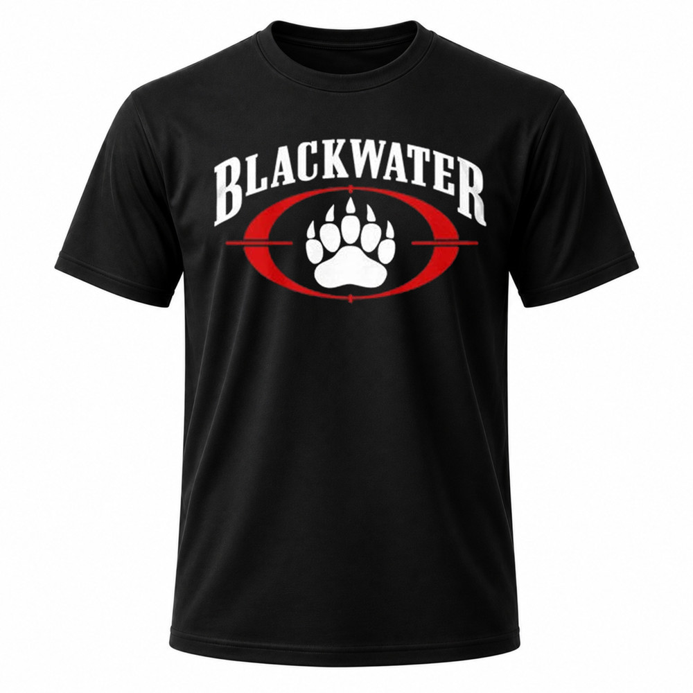 Blackwater Tactical Bear Paw Men's Black Graphic T-Shirt FR