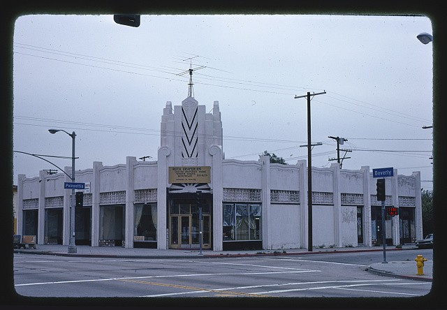 Photo:Los Angeles California 1976 Roth Draperies Beverly Blvd Storefront