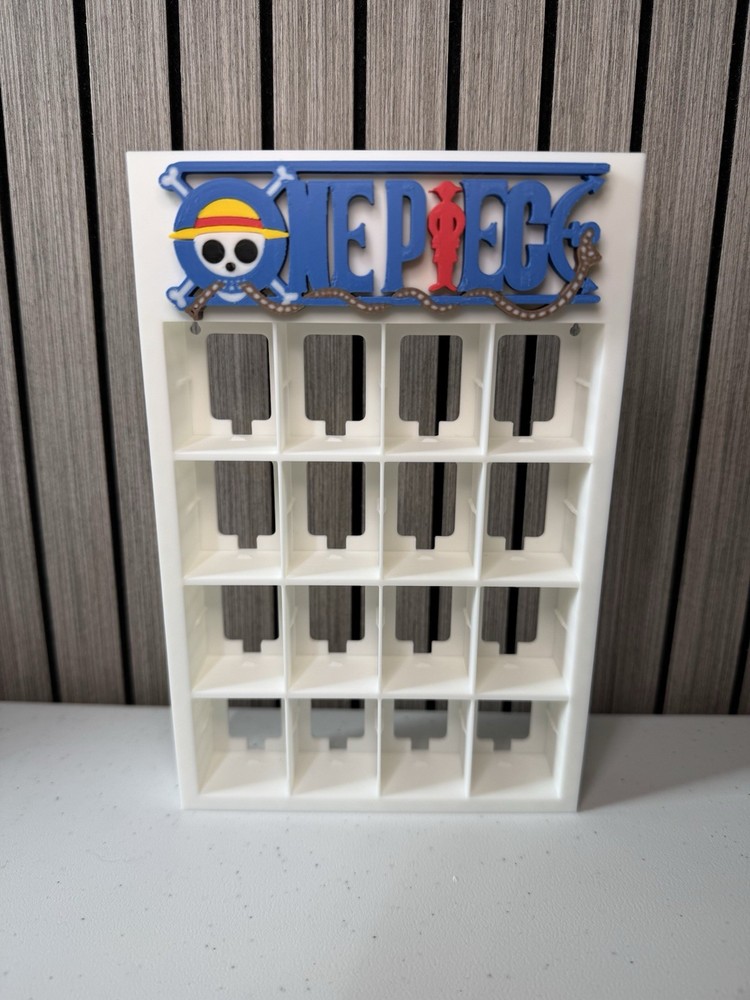 Funko Bitty Pop! One Piece Full Set Custom Display Case - One Piece Themed White