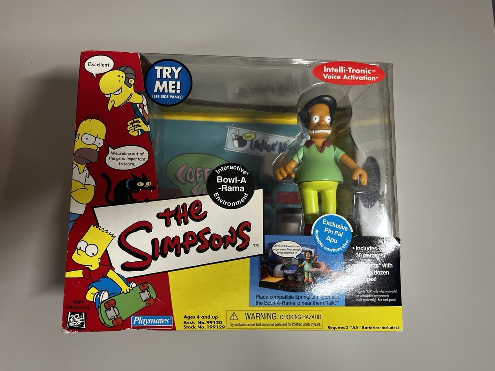Simpsons Bowl-A-Rama Exclusive Pin Pal's InteractiveFigures Playmate