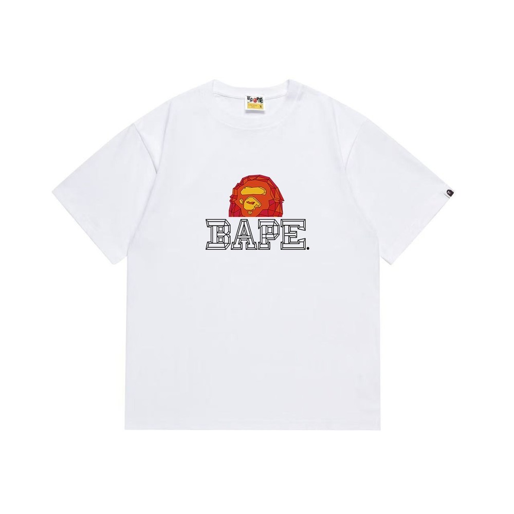 White/Black BAPE T-Shirt  Tee - A Bathing Ape
