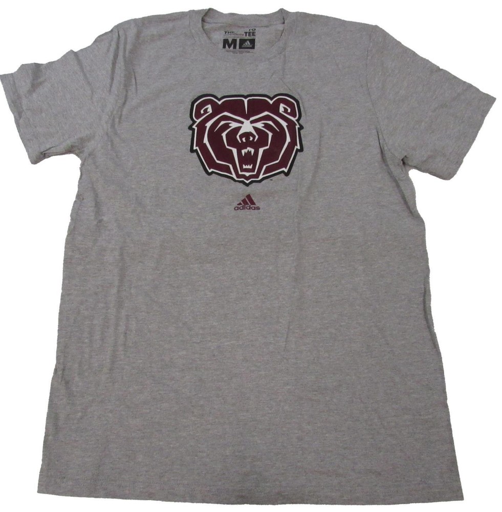 New Missouri State Bears Mens Sizes M-L Adidas Gray Shirt