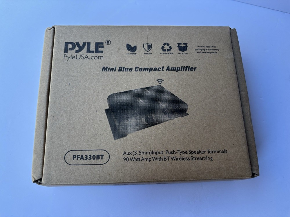 Pyle PFA330BT - 90 Watt Bluetooth Wireless Streaming Stereo Mini Power Amplifier