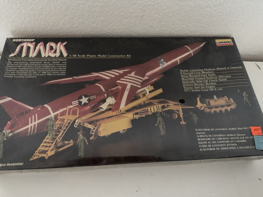 Lindberg NORTHROP SNARK ICBM 1/48 Scale Model Kit 687 NEW Sealed***