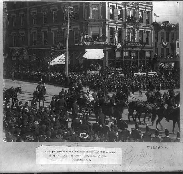 Photo:President William McKinley--Inauguration--1879