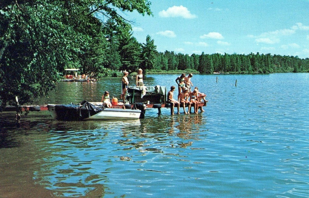 Luther Park Bible Camp Chetek Wisconsin Vintage Chrome Post Card