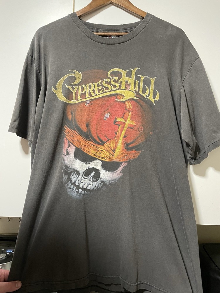 Vintage Cypress Hill Shirt 01 Stoned Raiders Tour Shirt XL Crazy Fade/Smoked