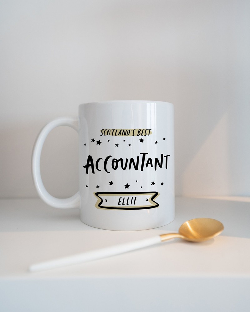 Personalised Best Accountant Mug Gift For Accountant Accounting Gift Add Your
