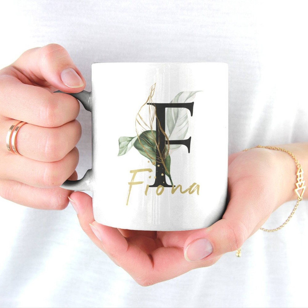 Personalized Mug & Coaster Custom Wedding Favors Monogram Initial Name Weddi