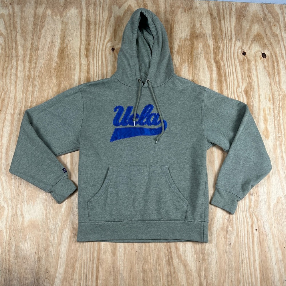 Jansport UCLA Bruins Mens Hoodie Fleece Pullover Embroidered Gray Sz Small NCAA