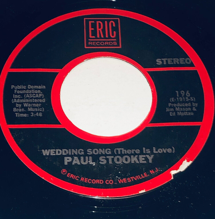 Paul Stookey Wedding Song (There Is Love) & Sebastian 45 Rpm 231S23