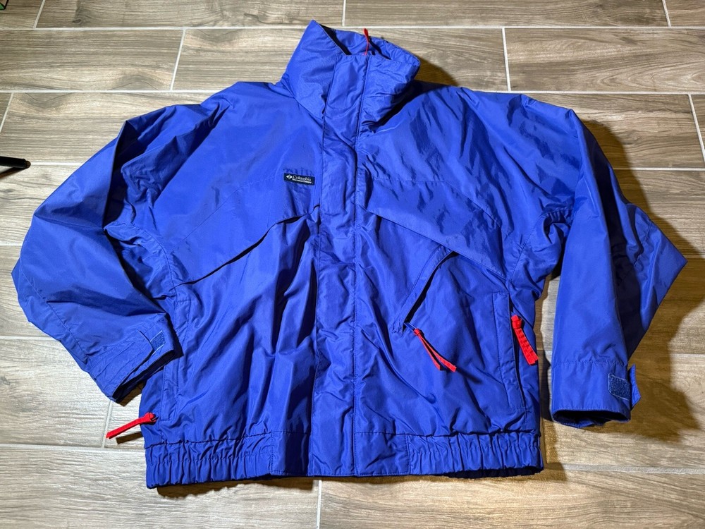 Vintage 90s Columbia Whirlibird Reversible Down Ski Jacket Men's Large Y2K