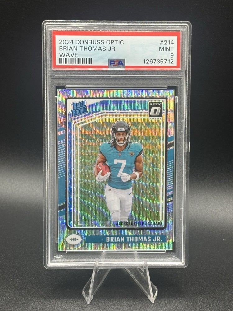 2024 Panini Donruss Optic - Rated Rookie Brian Thomas Jr. #214 Wave Prizm...