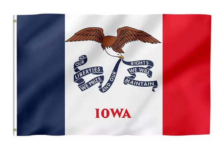 3x5 State of Iowa Flag 3'x5' House Banner Super Polyester Grommets Premium 100D