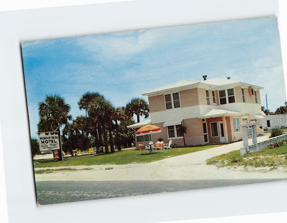 Postcard Wilbur by the Sea Motel Daytona Beach Florida USA