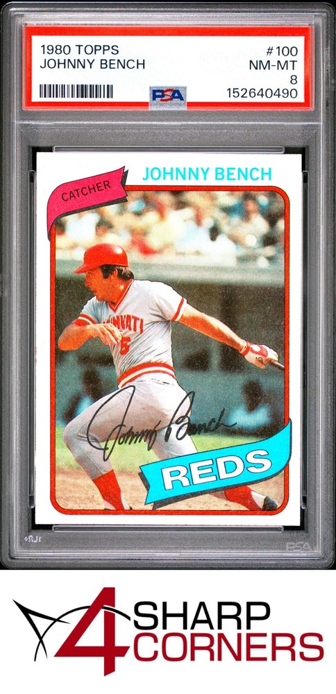1980 Topps #100 Johnny Bench Reds Hof Psa 84SC: The hobby’s top consignment resource on eBay!