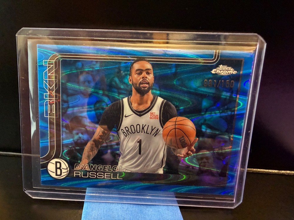 2025-26 Topps Chrome - D'Angelo Russell #79 Blue RayWave Refractor /150