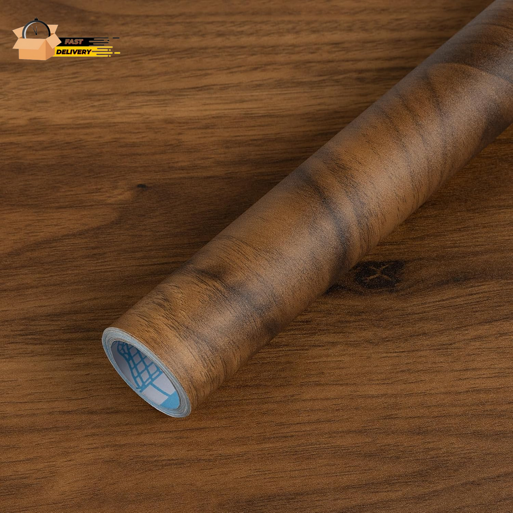 Wood Grain Contact Paper Peel and Stick - Self Adhesive Brown Wallp