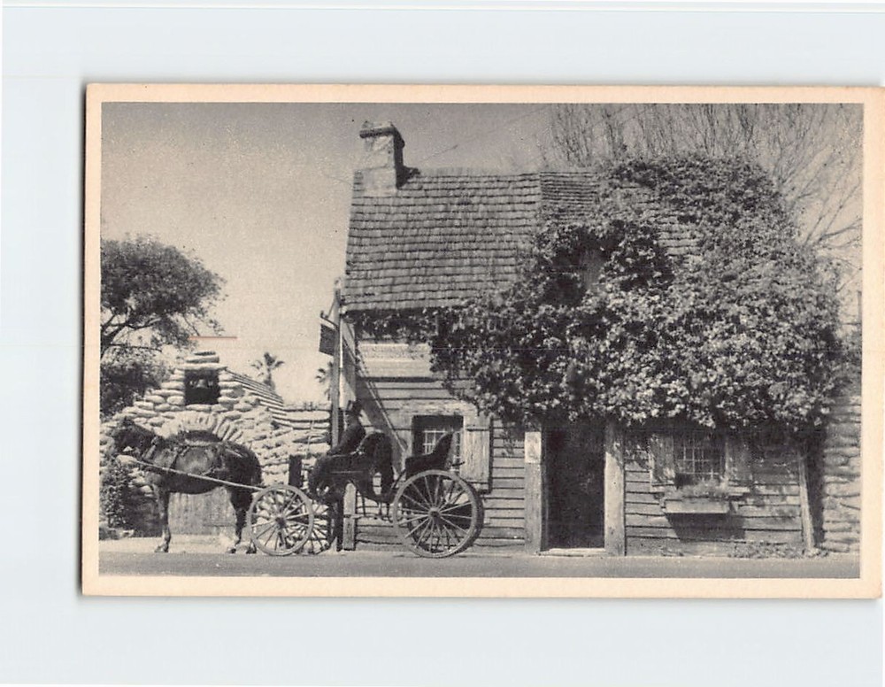 Postcard Oldest Schoolhouse in USA Saint St. Augustine Florida USA North America