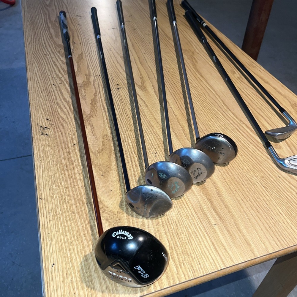 Callaway Big Bertha FT 3 Wood Set with Titleist 7 8 Irons