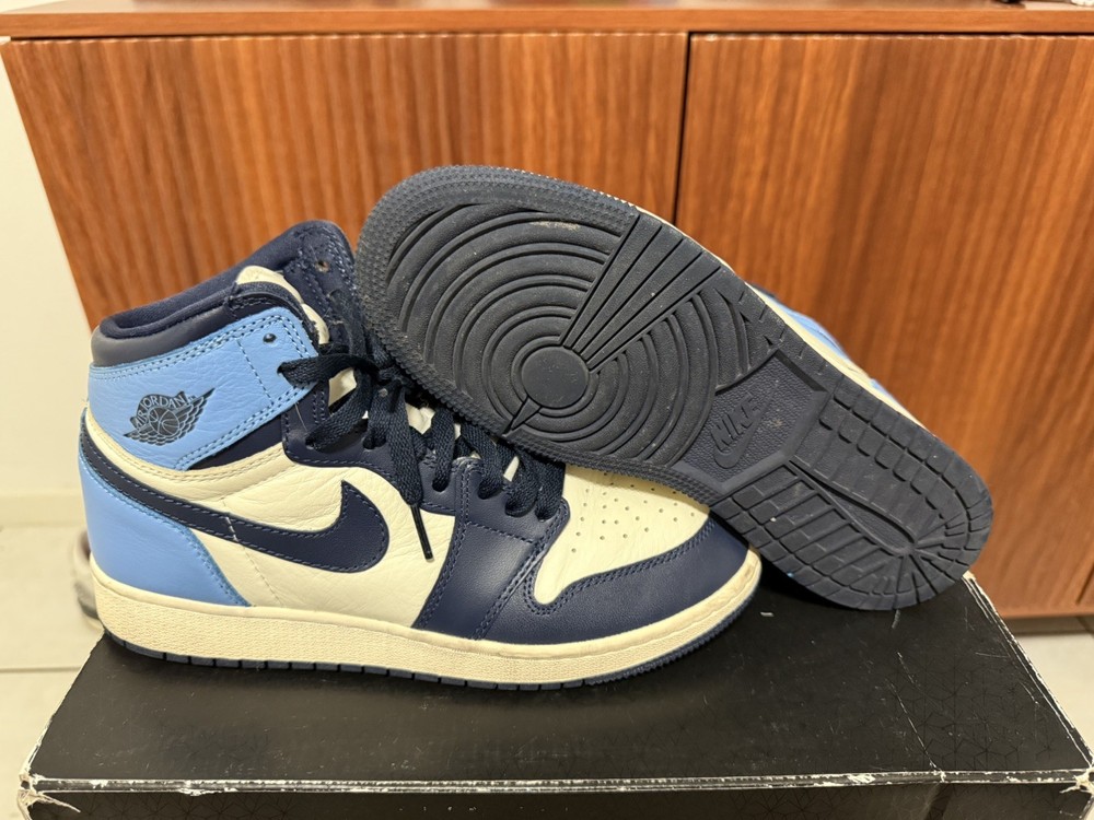 Air Jordan 1 Retro High OG Obsidian Blue UNC 575441-140 Size 6.5Y / 8 W FAST