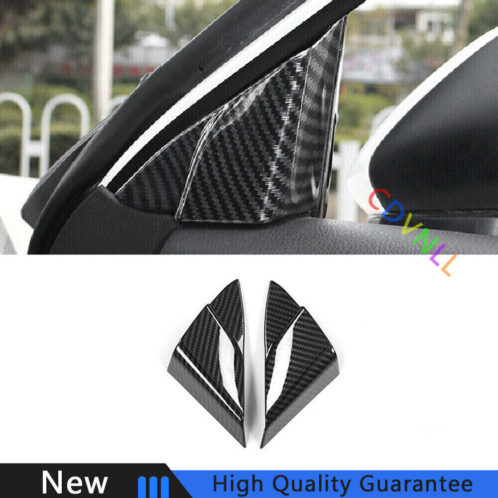 For Toyota Camry 2018-2022 Carbon Fiber Car Front Triangle A Pillar Cover Trim