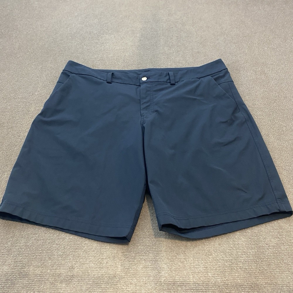 Lululemon Commission Shorts Men’s 40 Navy Classic ABC Chino Golf Casual