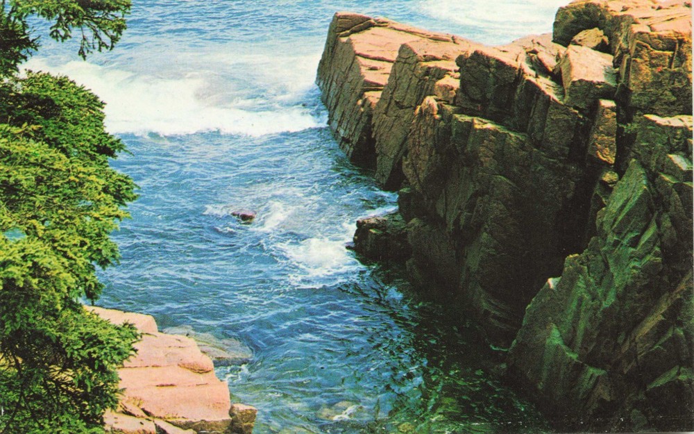 Acadia National Park Scenic Coast View Maine Vintage Standard Postcard Unposted-image