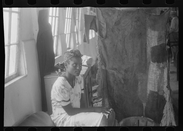 Photo:African American Woman Interior Portrait 1930s 1940s