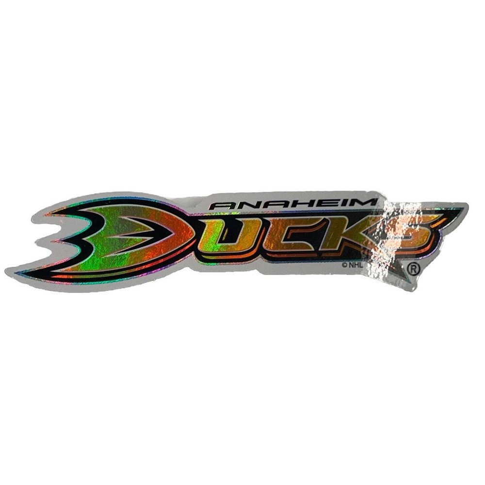 Anaheim Ducks Logo Vinyl Prismatic Sticker Decal NHL