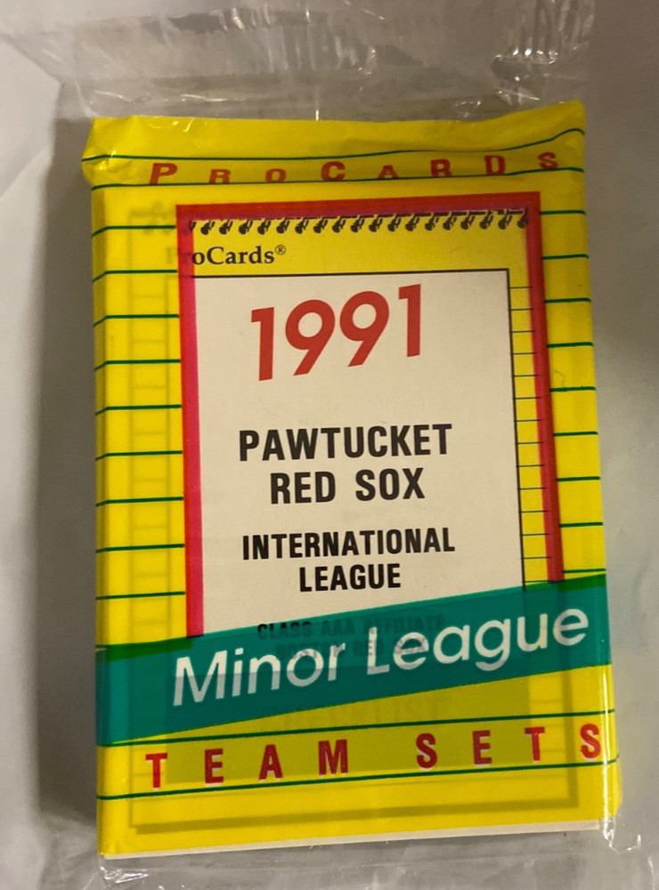 1991 ProCards Pawtucket Red Sox Minor League Team Set Sealed