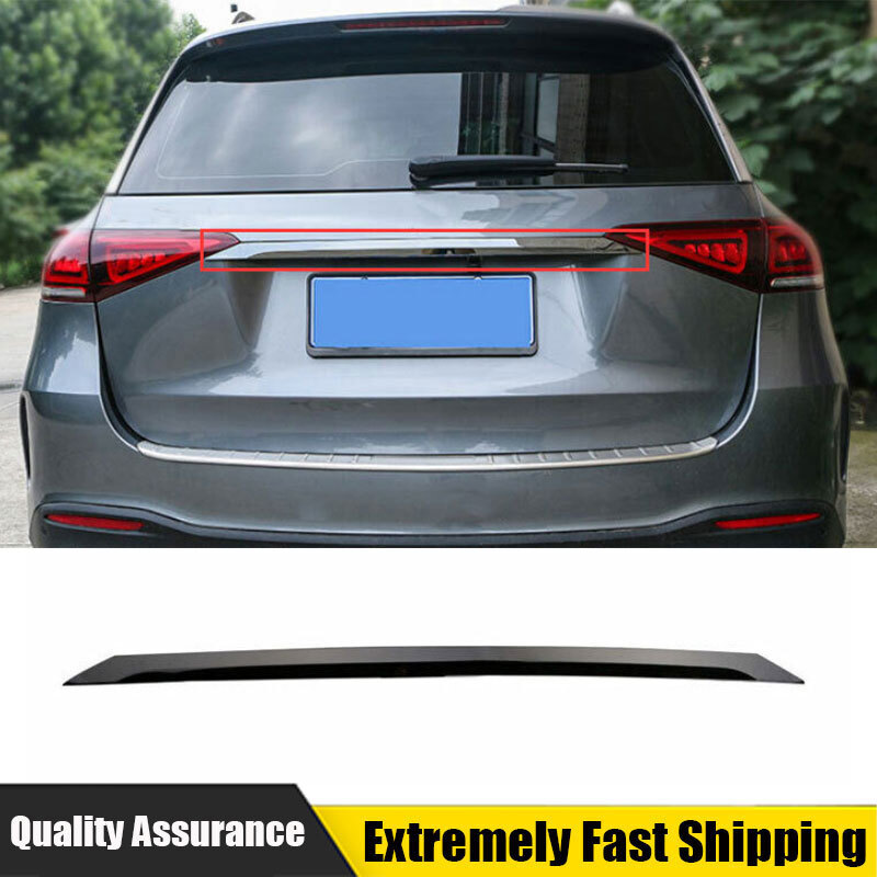 For Benz GLE 2020-2022 Black Titanium Rear Tailgate Trunk Lid Cover Trim 1PCS