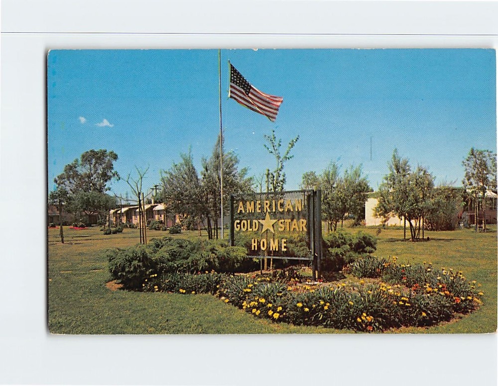 Postcard American Gold Star Home Long Beach California USA
