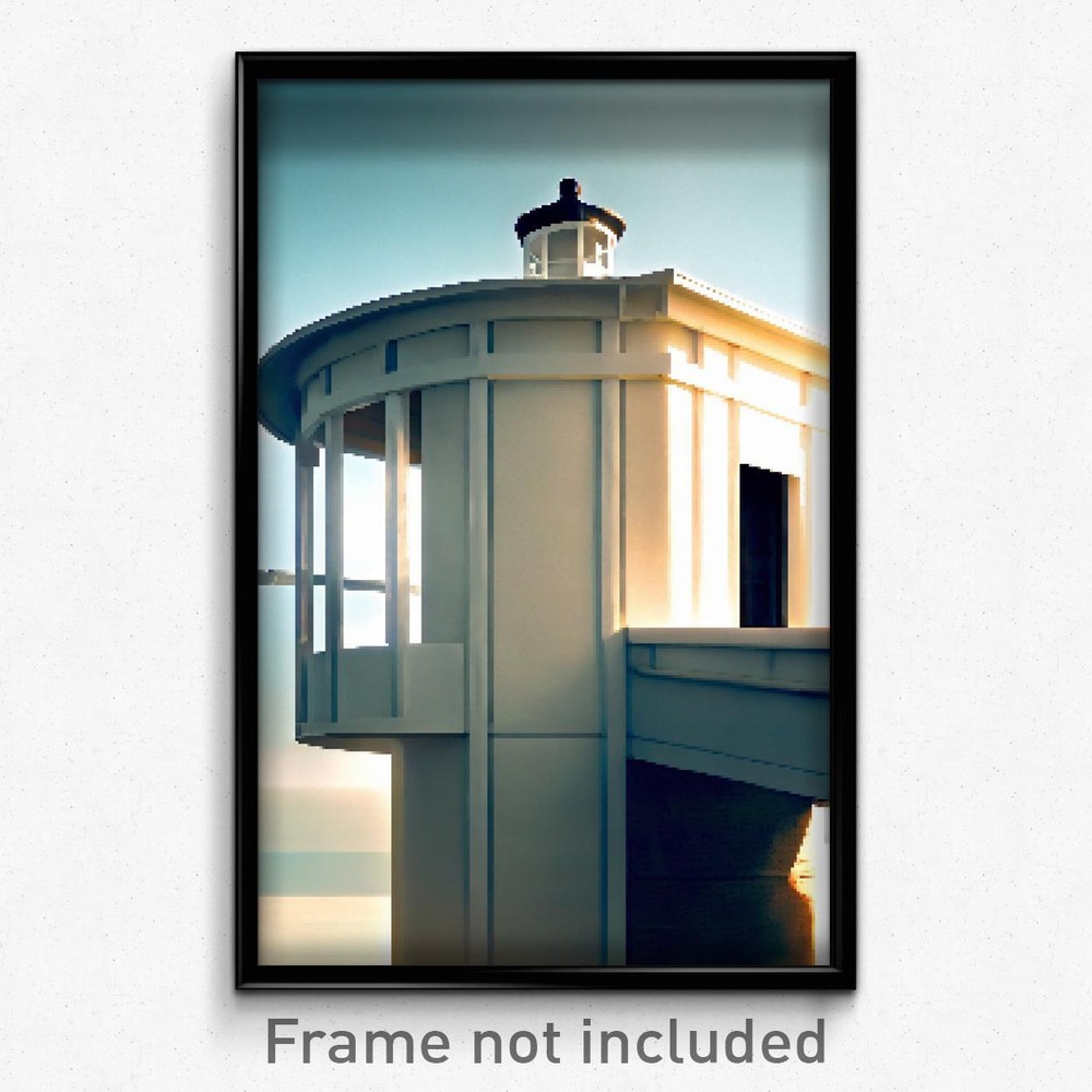 Pixel Art Poster - White Lookout (8 Bit Psychedelic Trippy Video Game Print)
