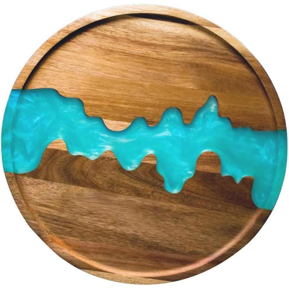 Acacia Wood Serving Tray for Food, Breakfast, Coffee Table, and Home Decor-image