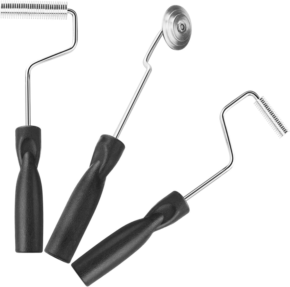 Fiberglass Roller Tools Kit, 3Pcs Bubble Paddle Tool Fiberglass Resin Laminating