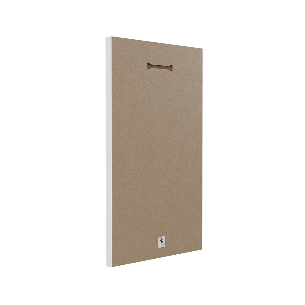 Stupell Bath Grey Bead Board with Scroll Plaque Wall Art  13 x 19