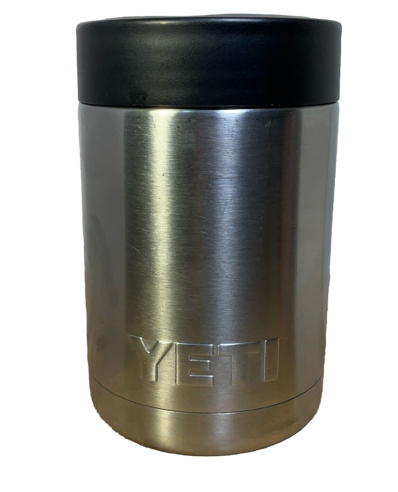 Yeti Rambler 12 Oz Can Colster with War Eagle Sticker - Auburn University Stainless Steel