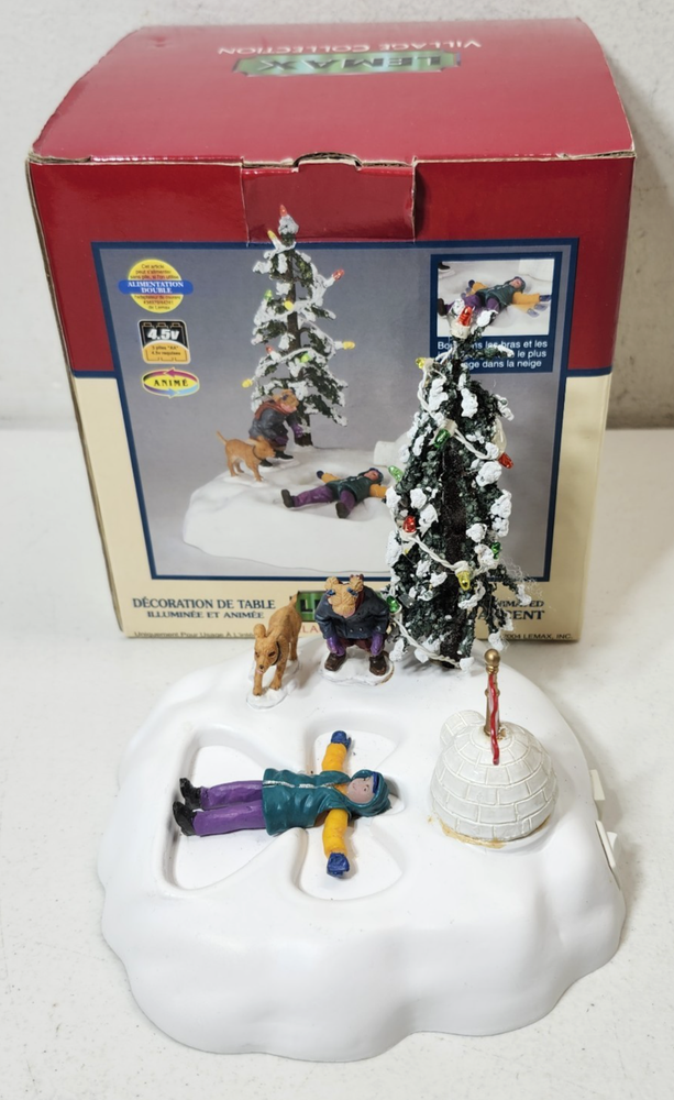 Vintage Lemax Animated Lighted Angel Figurine for Christmas Village-image