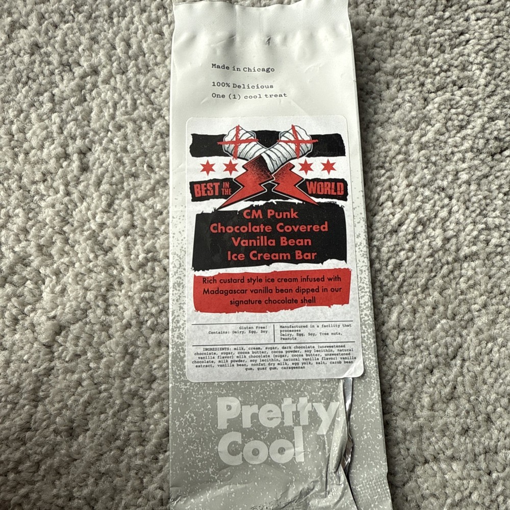 CM Punk Ice Cream Bar Wrapper