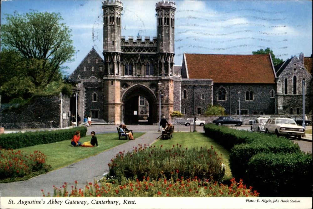 Canterbury Kent Co England St Augustine's Abbey Gateway 1983 vintage postcard