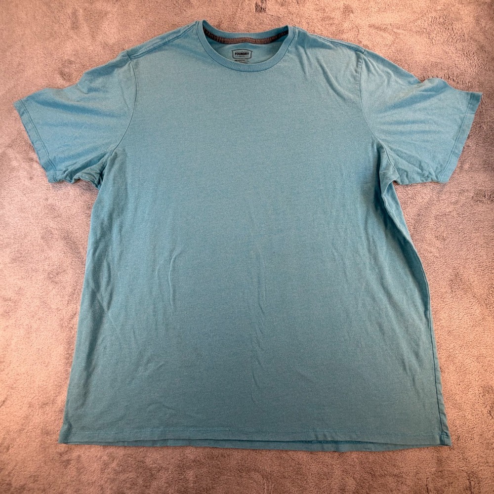 Foundry Supply Co T Shirt Mens 3XLT Blue Short Sleeve Crew Neck Tee