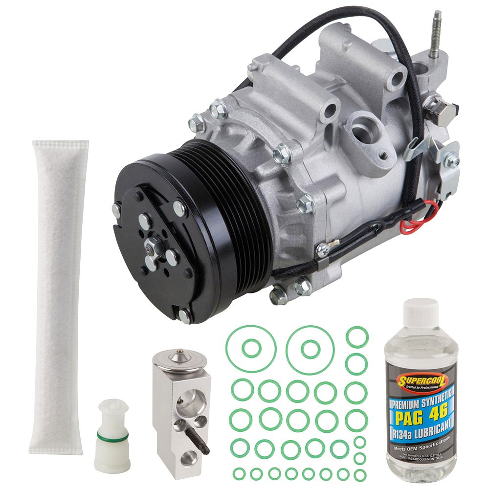 For Honda Civic 1.8 Coupe 2006-11 AC Compressor & A/C Kit w/ 3-Pin Connector DAC