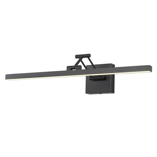 Black Picture Lights for 23.6inch Dimmable Hard-Wired Black-square base