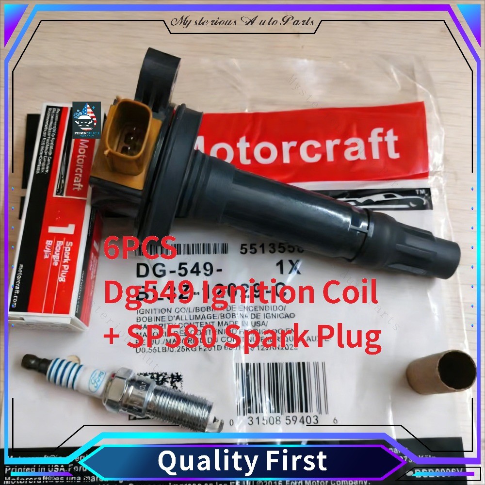 6 Sets GENUINE Motorcraft Ignition Coil & Spark Plug For Ford F150 3.5L US