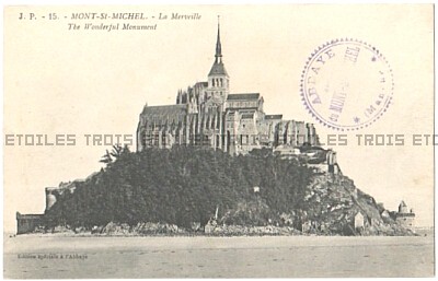 Mont Saint-Michel Postcard c1910 France
